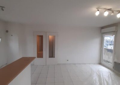 Chantier : Mise en peinture d’un appartement sur Nancy